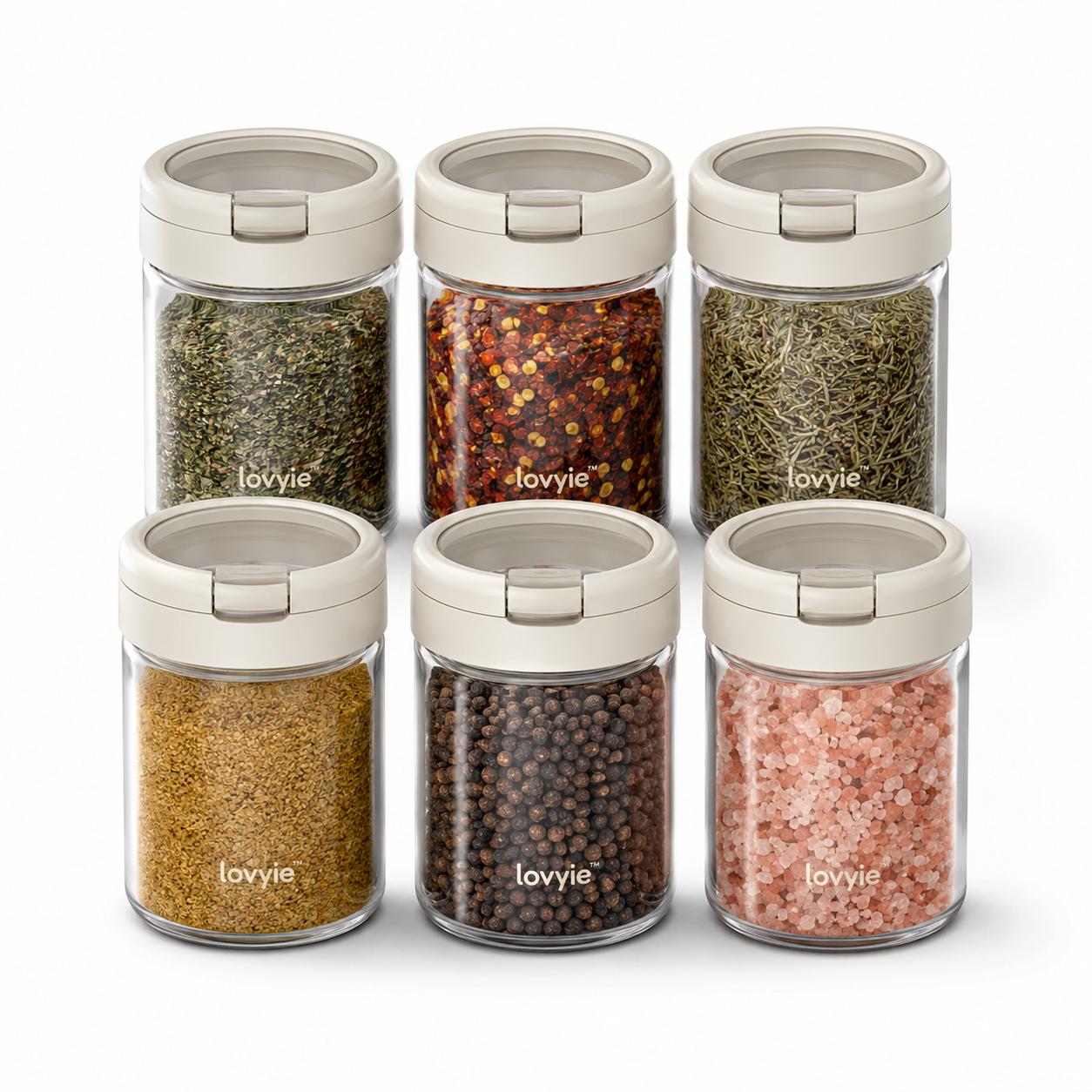 lovyie™ Airtight Spice Jar Collection