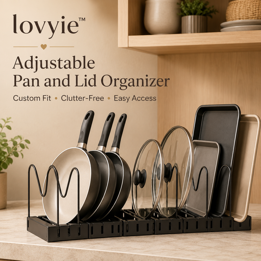 lovyie™ Adjustable Pan and Lid Organizer