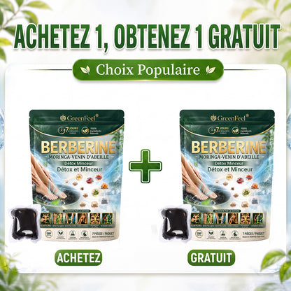 法☘️ GreenFeel® Berbérine, Moringa & Venin d’Abeille – Perles Détox Minceur pour Bain de Pieds, soutenant la gestion du poids, le drainage lymphatique, une circulation saine, le bien-être féminin et une peau visiblement plus ferme. 🔥