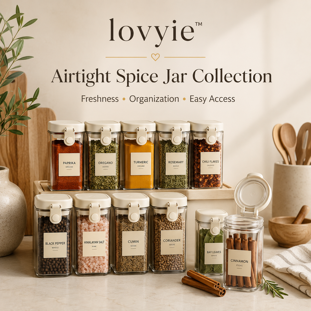 lovyie™ Airtight Spice Jar Collection