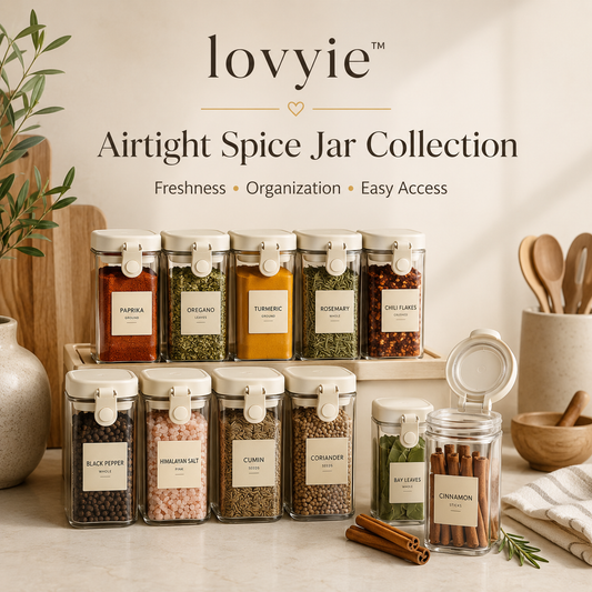 lovyie™ Airtight Spice Jar Collection