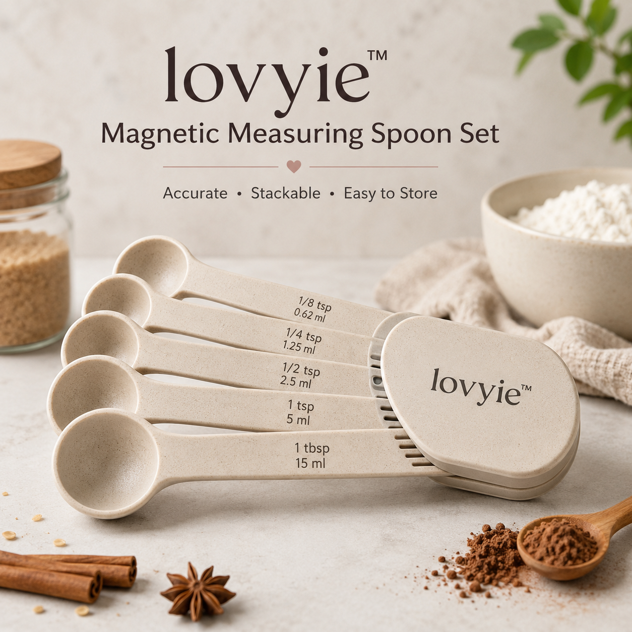 lovyie™ Magnetic Measuring Spoon Set